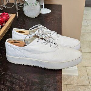 Sperry Men's Full-Grain Leather Sneakers, White, Sz 12